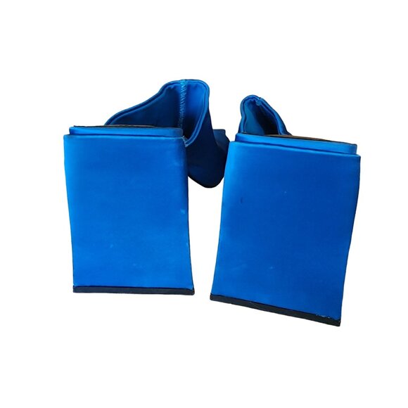 ASOS Designs Open Toe Bright Blue Retro Chunky Heel Sandal Womens size 11 - Picture 5 of 10